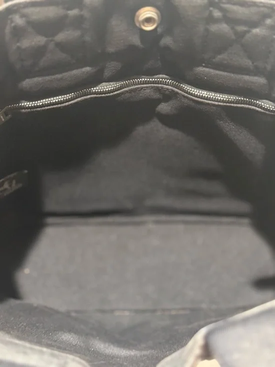 Hermes Black Canvas Tote Bag - Picture 5 of 8